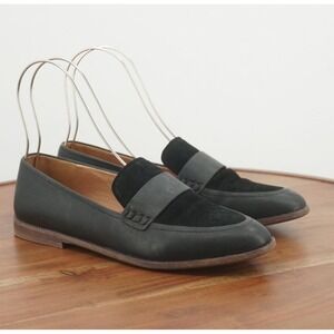 Madewell Black and Brown Leather Loafers